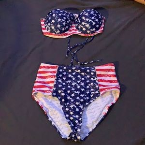 4th of July bathe suit set